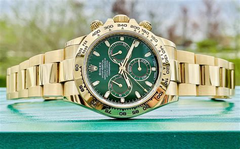 gold green rolex